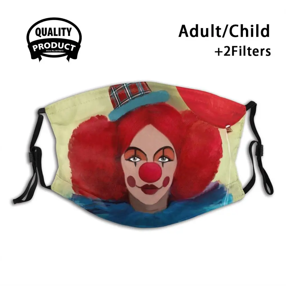 Маска для лица от пыли и клоуна, моющаяся, с фильтром
Маска для лица от пыли и клоуна, моющаяся, с фильтром