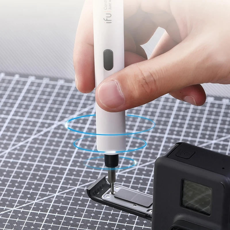IFu D2 Electric Screwdriver Rechargeable Lithium Precision Screwdriver for Laptop PC Cell Phone Small Devices Repair Tools 
IFu D2 Electric Screwdriver Rechargeable Lithium Precision Screwdriver for Laptop PC Cell Phone Small Devices Repair Tools