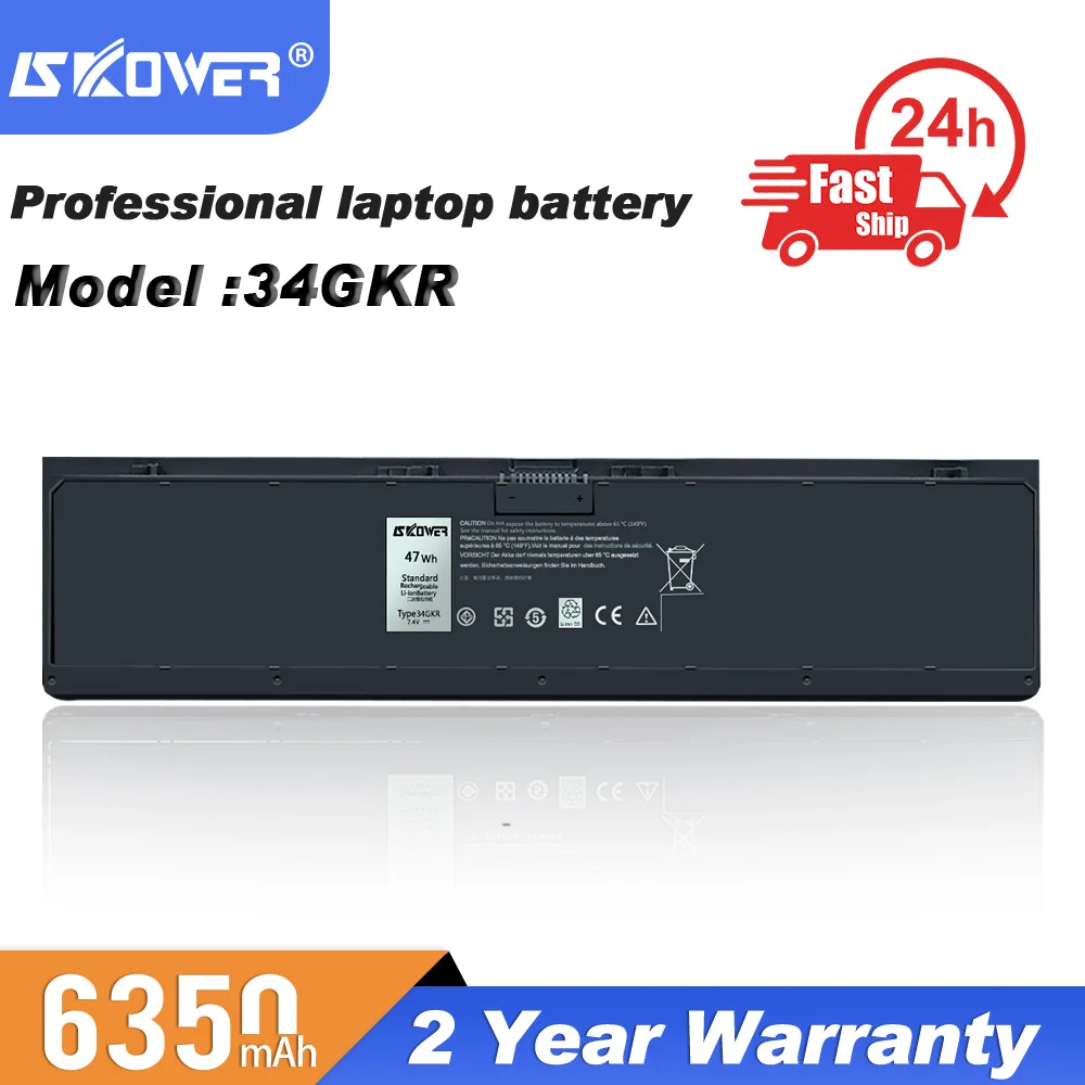 Аккумулятор для ноутбука SKOWER Dell Latitude E7240 E7250 E7420 E7440 E7450 E5470 E5570 E7270 E7470 WD52H 34GKR 6MT4T