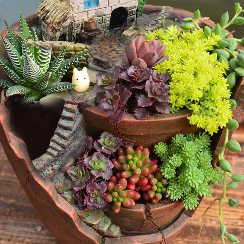 Fairy Garden Planter Flower Plant Pots with Sweet House Unique Design for Home Decoration BV789
Fairy Garden Planter Flower Plant Pots with Sweet House Unique Design for Home Decoration BV789