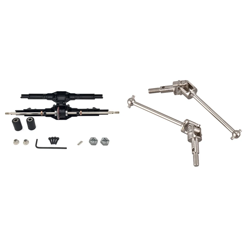2 Set RC Car Part: 1 Set Rear Axle Rear Gearbox & 1 Set Aluminum Universal Drive Joint Shaft
2 Set RC Car Part: 1 Set Rear Axle Rear Gearbox & 1 Set Aluminum Universal Drive Joint Shaft
