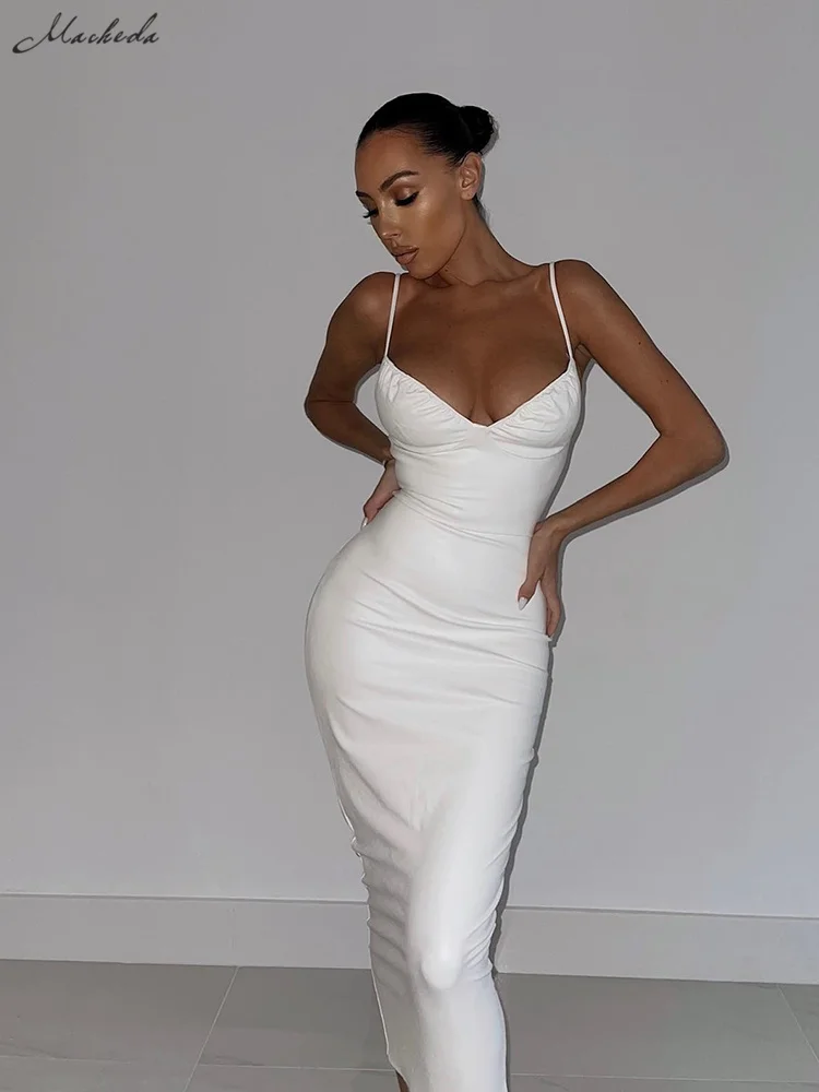 Macheda Autumn deep V halter belt extra long dress Tight stretch comfortable halter dress Christmas party dress slim figure tide
Macheda Autumn deep V halter belt extra long dress Tight stretch comfortable halter dress Christmas party dress slim figure tide