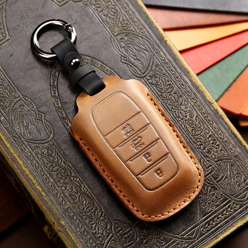 Leather Car Key Case Cover for Toyota LAND CRUISER Rav4 Highland Fortuner 2015-2020 Car Remote Shell Protector Accessories
Leather Car Key Case Cover for Toyota LAND CRUISER Rav4 Highland Fortuner 2015-2020 Car Remote Shell Protector Accessories