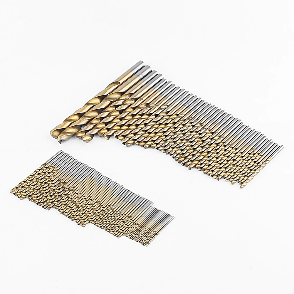 99PCS Drill Bit Sets Titanium Coated HSS High Speed Steel Hex Shank Bits Durable Tools for Wood
99PCS Drill Bit Sets Titanium Coated HSS High Speed Steel Hex Shank Bits Durable Tools for Wood