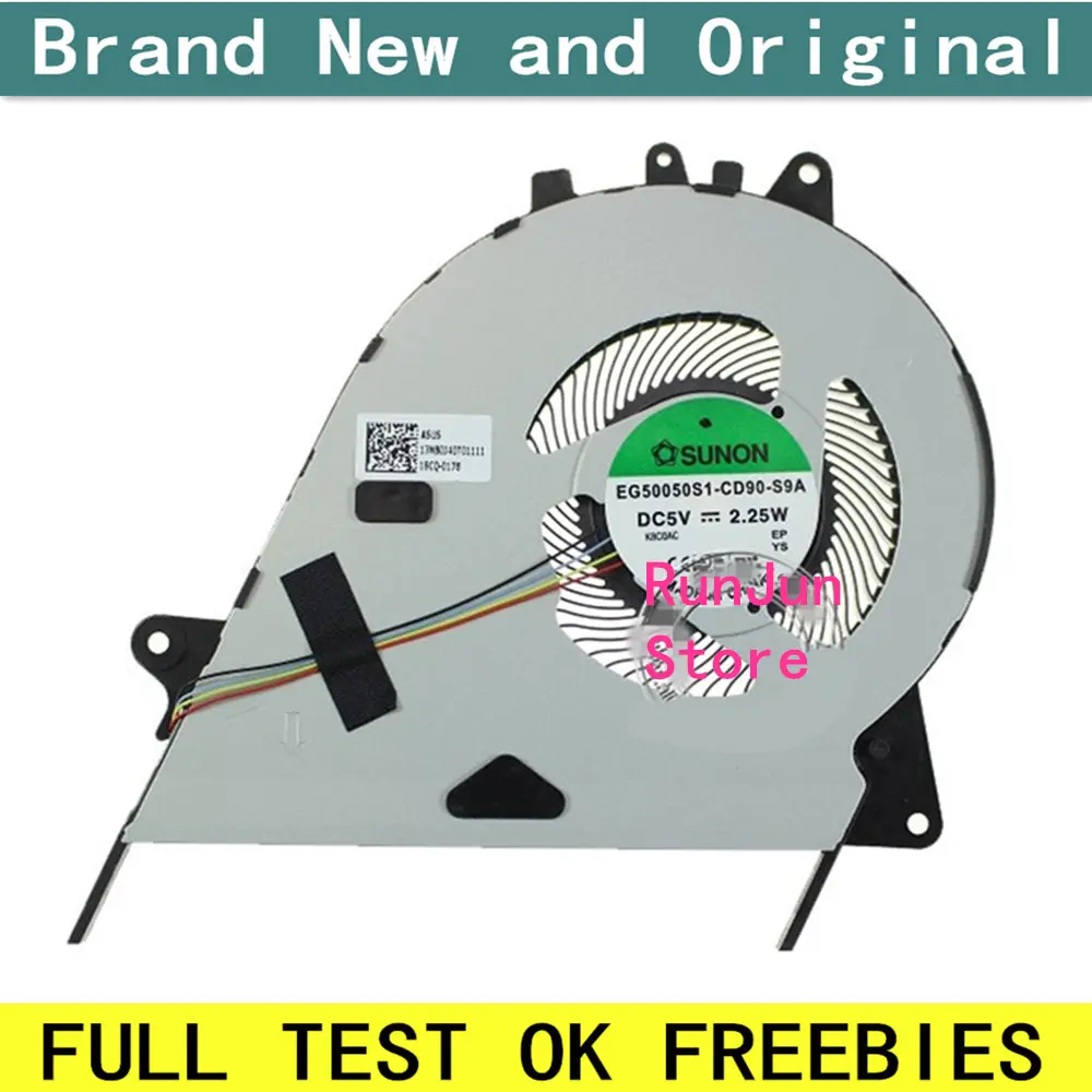 New laptop CPU cooling fan Cooler Notebook PC for ASUS S4300 S4300U 13NB0J40T01111 EG50050S1-CD90-S9A DC5V 4Pin
New laptop CPU cooling fan Cooler Notebook PC for ASUS S4300 S4300U 13NB0J40T01111 EG50050S1-CD90-S9A DC5V 4Pin
