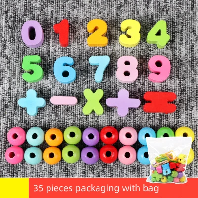 Baby Children Colorful Wooden Building Blocks Learning Numbers Letters Symbols Bagged Bead Early Educational Toys
Baby Children Colorful Wooden Building Blocks Learning Numbers Letters Symbols Bagged Bead Early Educational Toys