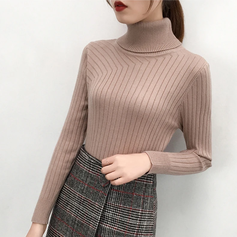 2021 Autumn Winter Women Pullovers Sweater Knitted Korean Elasticity Casual Jumper Fashion Slim Turtleneck Warm Female Sweaters 
2021 Autumn Winter Women Pullovers Sweater Knitted Korean Elasticity Casual Jumper Fashion Slim Turtleneck Warm Female Sweaters