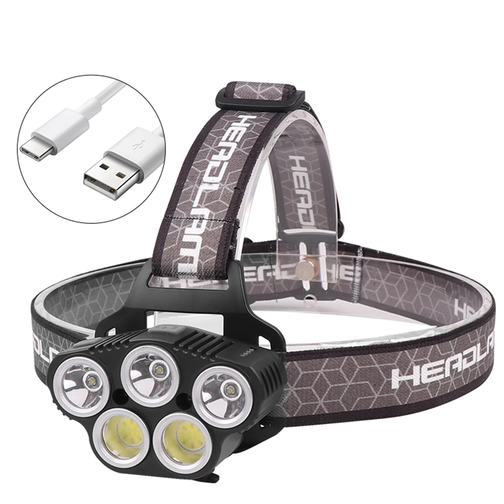 LED Sensor Headlamp Hard LED Headlight Type-C Rechargeable Outdoor Hiking Fishing Camping Head Light Built-in Battery
LED Sensor Headlamp Hard LED Headlight Type-C Rechargeable Outdoor Hiking Fishing Camping Head Light Built-in Battery