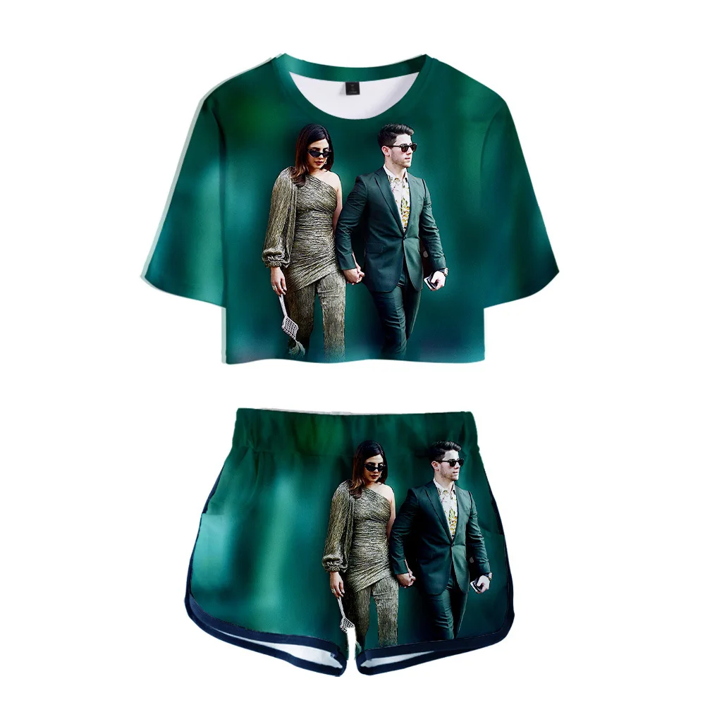 2021 Fashion Design Nick Jonas Women Two Piece Set Shorts+Crop Tops T-shirt Summer Harajuku Street Clothes
2021 Fashion Design Nick Jonas Women Two Piece Set Shorts+Crop Tops T-shirt Summer Harajuku Street Clothes