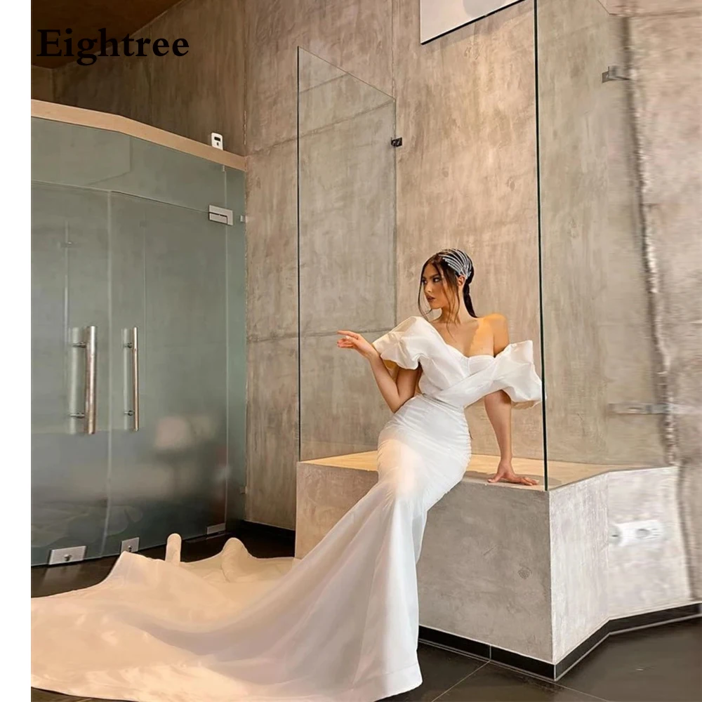Eightree Elegant Long Mermaid Sweetheart Boho Wedding Dresses Off Puff Shoulder Princess Beach Bridal Gowns Vestidos De Novia
Eightree Elegant Long Mermaid Sweetheart Boho Wedding Dresses Off Puff Shoulder Princess Beach Bridal Gowns Vestidos De Novia