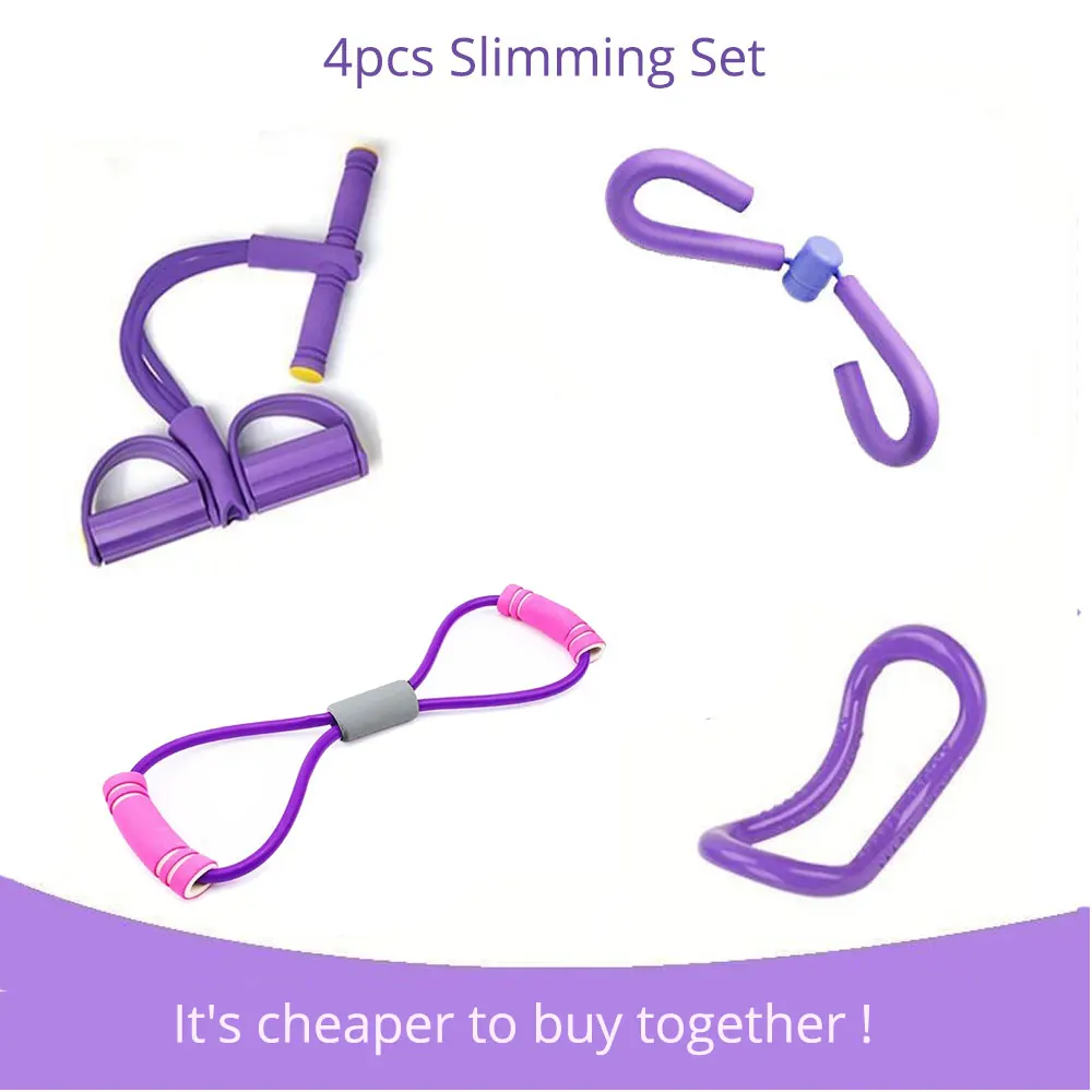 4PCS Women Fitness Sit Up Pull Ropes Yoga Home GYM Equipment Resistance Bands Yoga Ring Pedal Exerciser Leg Trainer
4PCS Women Fitness Sit Up Pull Ropes Yoga Home GYM Equipment Resistance Bands Yoga Ring Pedal Exerciser Leg Trainer