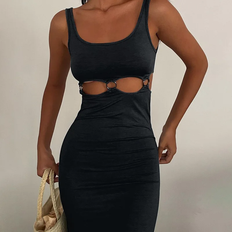 Fashion Spaghetti Strap Maxi Hollow Sleeveless Casual women's dresses Backless Cut Out Bodycon Sexy Summer women's dress 2021
Fashion Spaghetti Strap Maxi Hollow Sleeveless Casual women's dresses Backless Cut Out Bodycon Sexy Summer women's dress 2021