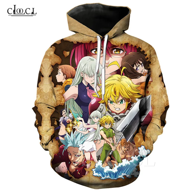 Meliodas/3D толстовки для мужчин/женщин модные аниме свитшоты с 3D принтом Seven Deadly Sins