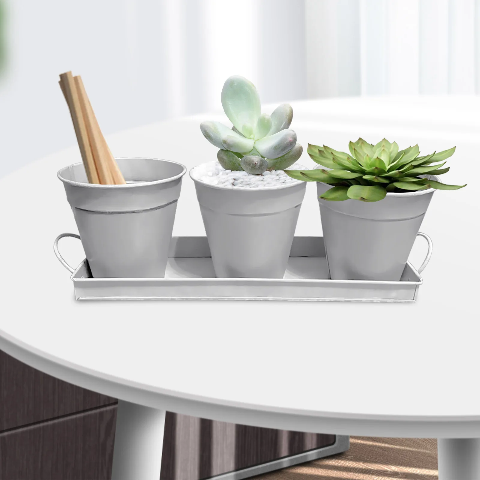 Creative Plant Pot with Tray Iron Bucket Home Desktop Garden Flower Pot Decoration Outdoor Yard Succulent Flower Bucket
Creative Plant Pot with Tray Iron Bucket Home Desktop Garden Flower Pot Decoration Outdoor Yard Succulent Flower Bucket