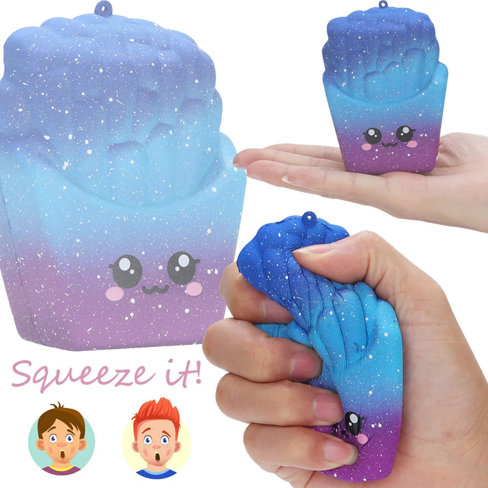 PU Kids Fidget Toys Anti-stress Realistic Galaxy French Fries Slow Rising Squeeze Scented Stress Relieve Decompression Toys
PU Kids Fidget Toys Anti-stress Realistic Galaxy French Fries Slow Rising Squeeze Scented Stress Relieve Decompression Toys