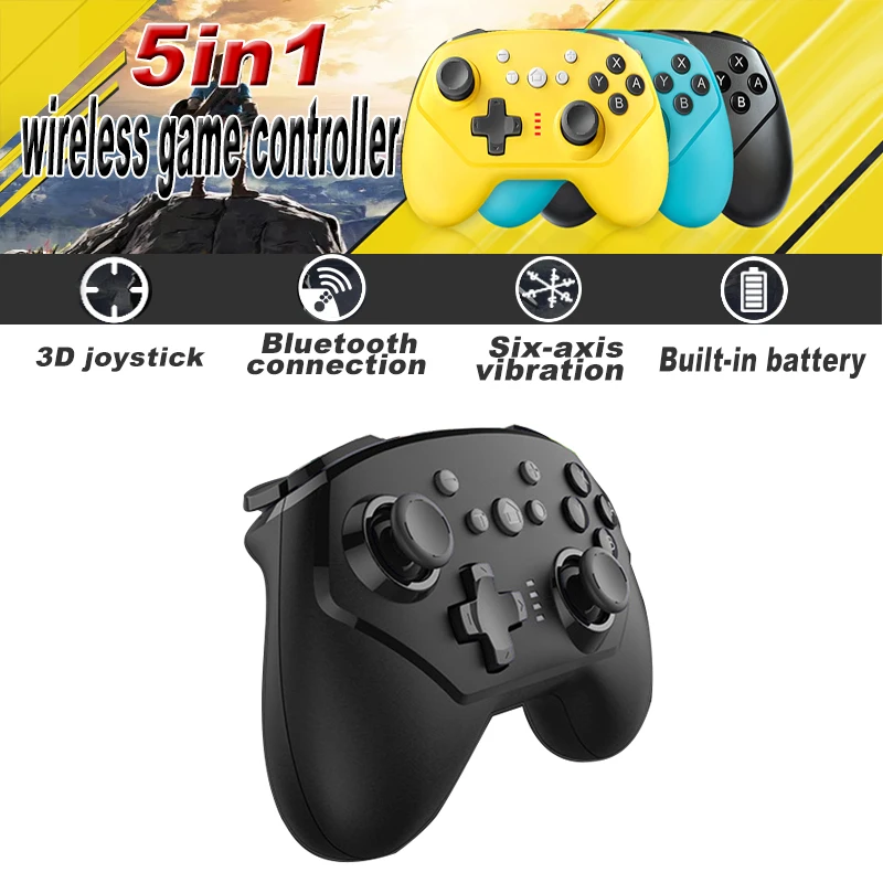 For Nintend Switch Pro Controller / Switch Lite Console Joystick Gamepad Bluetooth Wireless Pro Game Controller With 6-axis gyro
For Nintend Switch Pro Controller / Switch Lite Console Joystick Gamepad Bluetooth Wireless Pro Game Controller With 6-axis gyro