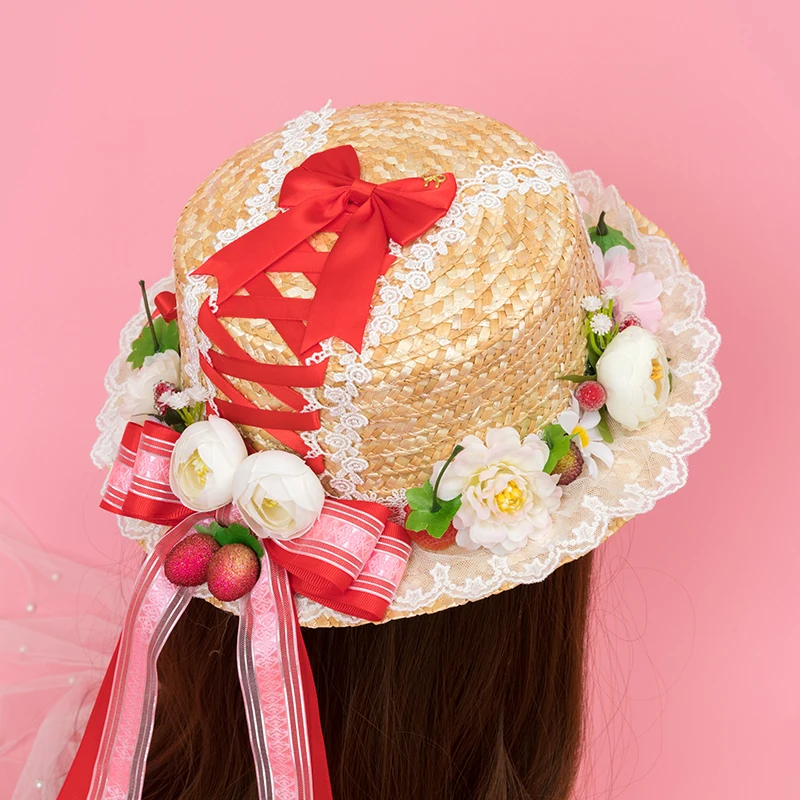 Lolita Rattan Box Woven Basket Tea Party Gorgeous Strawberry Bow Handbag Girl Kawaii Straw Hat Cosplay Rattan Suitcase
Lolita Rattan Box Woven Basket Tea Party Gorgeous Strawberry Bow Handbag Girl Kawaii Straw Hat Cosplay Rattan Suitcase