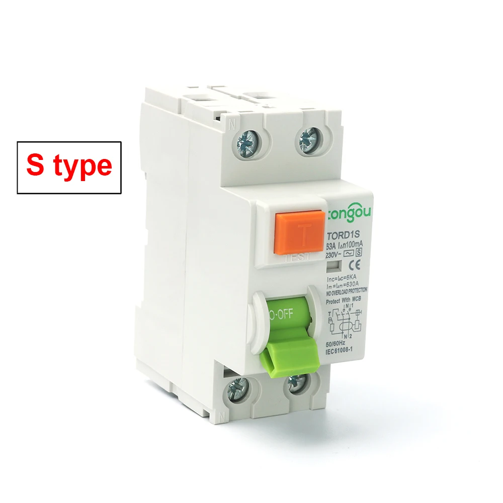 2P S Type RCCB Time Delayed RCD ELCB Delay Type Differential Switch Electromagnetic Circuit Breaker
2P S Type RCCB Time Delayed RCD ELCB Delay Type Differential Switch Electromagnetic Circuit Breaker
