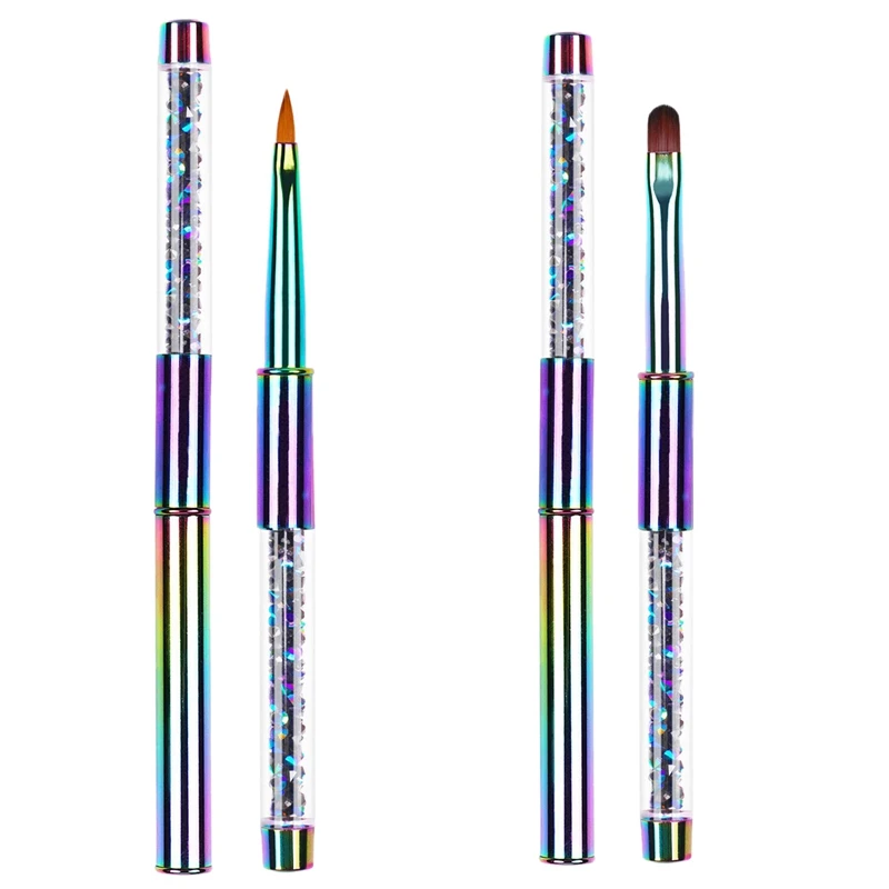 2PCS Dual Ended Nail Art UV Gel Extension Builder Flower Painting Pen Brush UV Gel Nail Art Brush Manicure Tool, 7 & 2
2PCS Dual Ended Nail Art UV Gel Extension Builder Flower Painting Pen Brush UV Gel Nail Art Brush Manicure Tool, 7 & 2