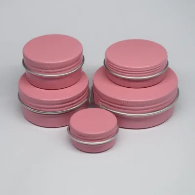 50ps High Quality Eye cream hair conditioner Tin Cosmetic Metal Pink Empty Aluminum Pot Jars Cosmetic Containers With Lid
50ps High Quality Eye cream hair conditioner Tin Cosmetic Metal Pink Empty Aluminum Pot Jars Cosmetic Containers With Lid