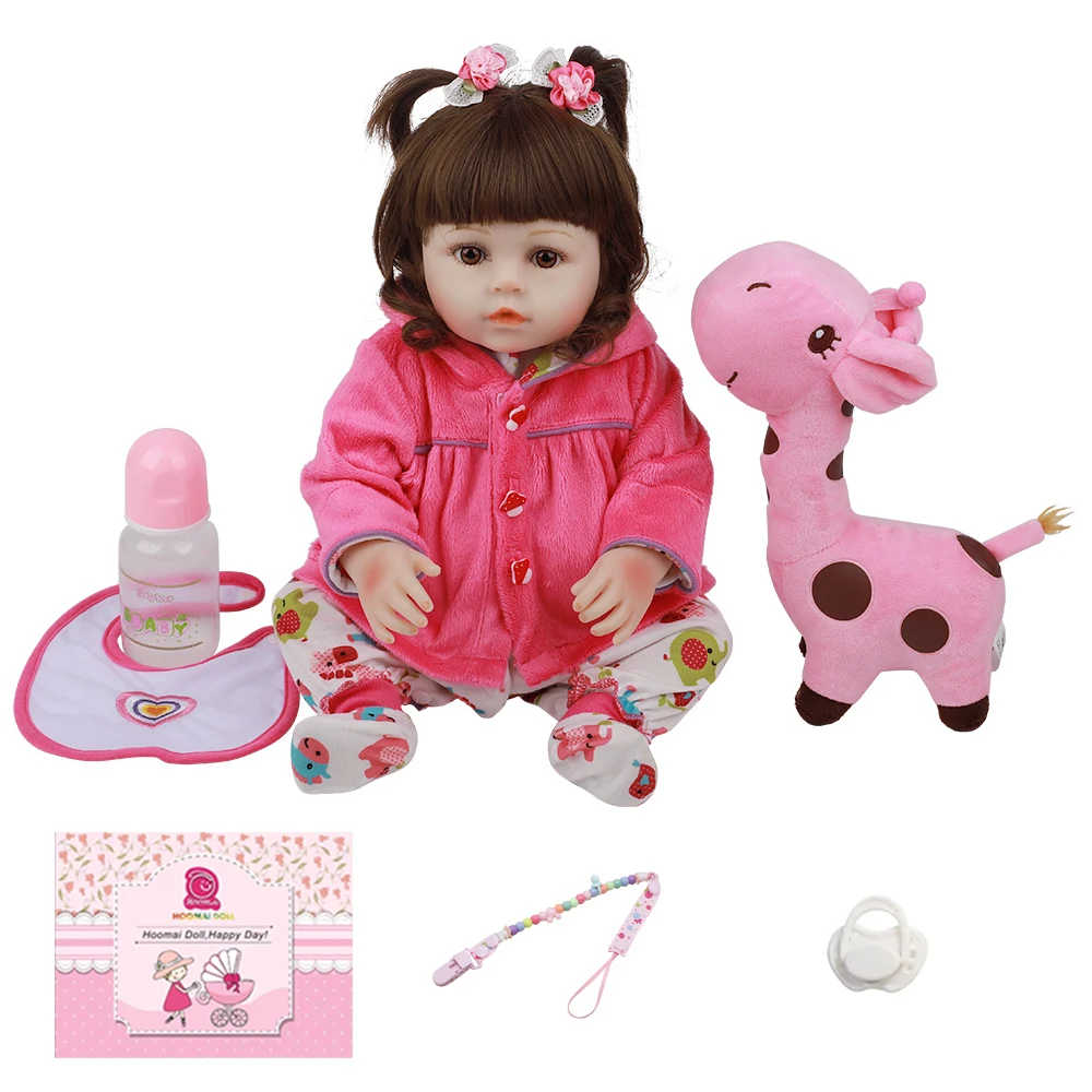 Lovely Bebe Reborn Babies Dolls Lifelike Full Silicone Body Bedtime Playmate Toy Newest Fashion Children's Day Gifts 18" 48 CM
Lovely Bebe Reborn Babies Dolls Lifelike Full Silicone Body Bedtime Playmate Toy Newest Fashion Children's Day Gifts 18" 48 CM