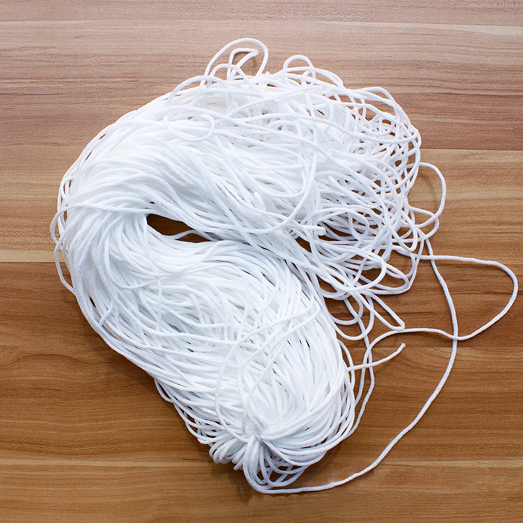 55 Yard Elastic Bands For Face1/8 Width Mask Width Elastic Cord For Crafts Elastic Rope Multifunction White mask Accessories
55 Yard Elastic Bands For Face1/8 Width Mask Width Elastic Cord For Crafts Elastic Rope Multifunction White mask Accessories