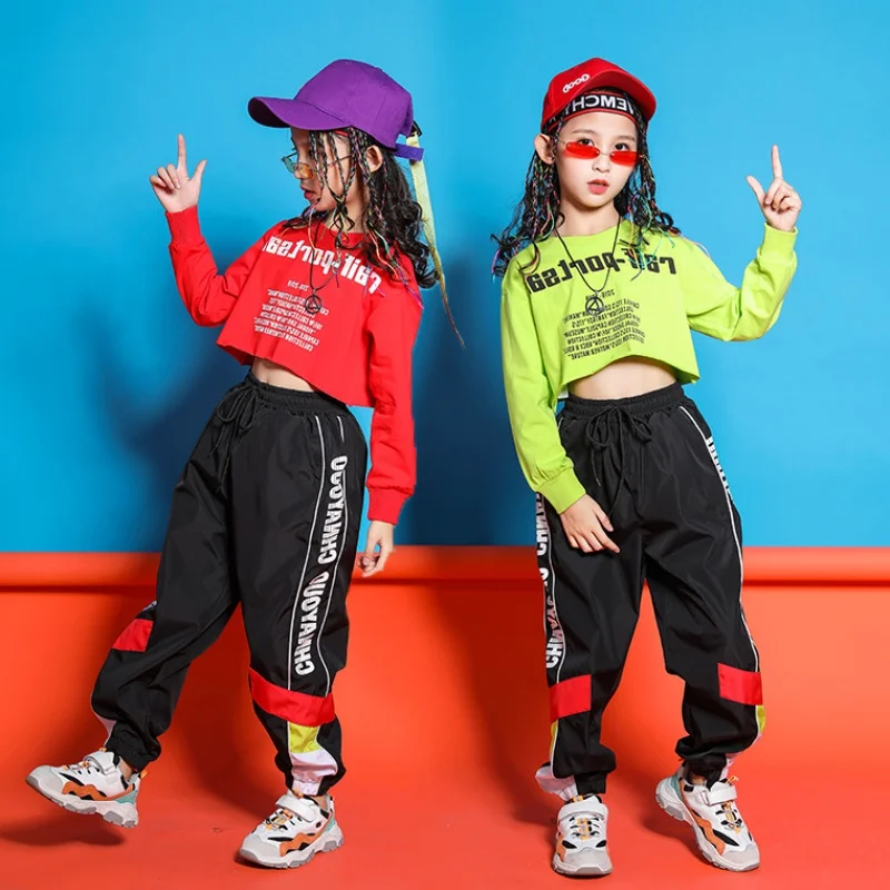 Children Hip Hop Crop T Shirt Sweatshirt Tops Casual Pants for Girls Dancing Costume Ballroom Clothes For 8 10 12 14 16 Years
Children Hip Hop Crop T Shirt Sweatshirt Tops Casual Pants for Girls Dancing Costume Ballroom Clothes For 8 10 12 14 16 Years