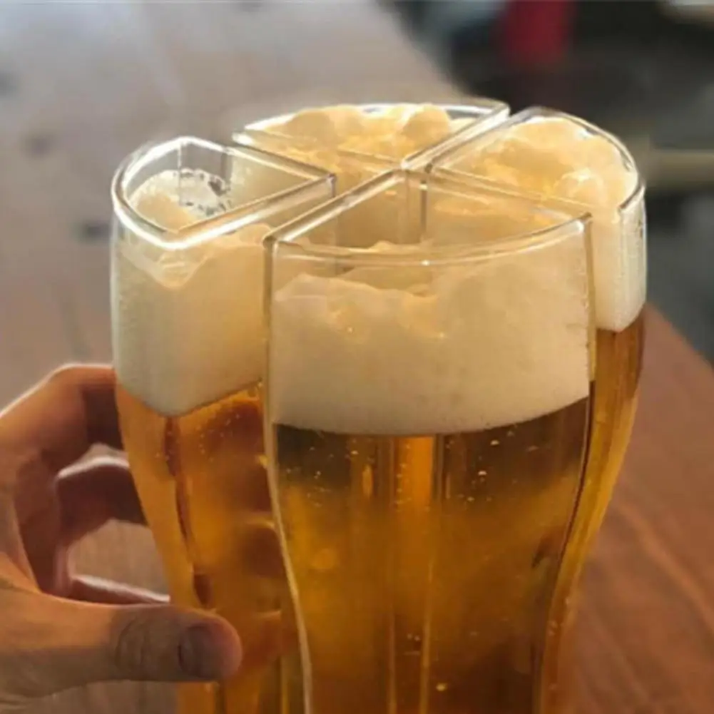 Separable 4 Part Large Capacity Beer Glasses Mug Cup Super Schooner Beer Glasses Mug Cup For Club Bar Party
Separable 4 Part Large Capacity Beer Glasses Mug Cup Super Schooner Beer Glasses Mug Cup For Club Bar Party