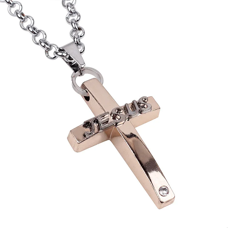 WANGAIYAO New Men's Cross Necklace Christian Jewelry Jesus Cross Retro Necklace Male
WANGAIYAO New Men's Cross Necklace Christian Jewelry Jesus Cross Retro Necklace Male