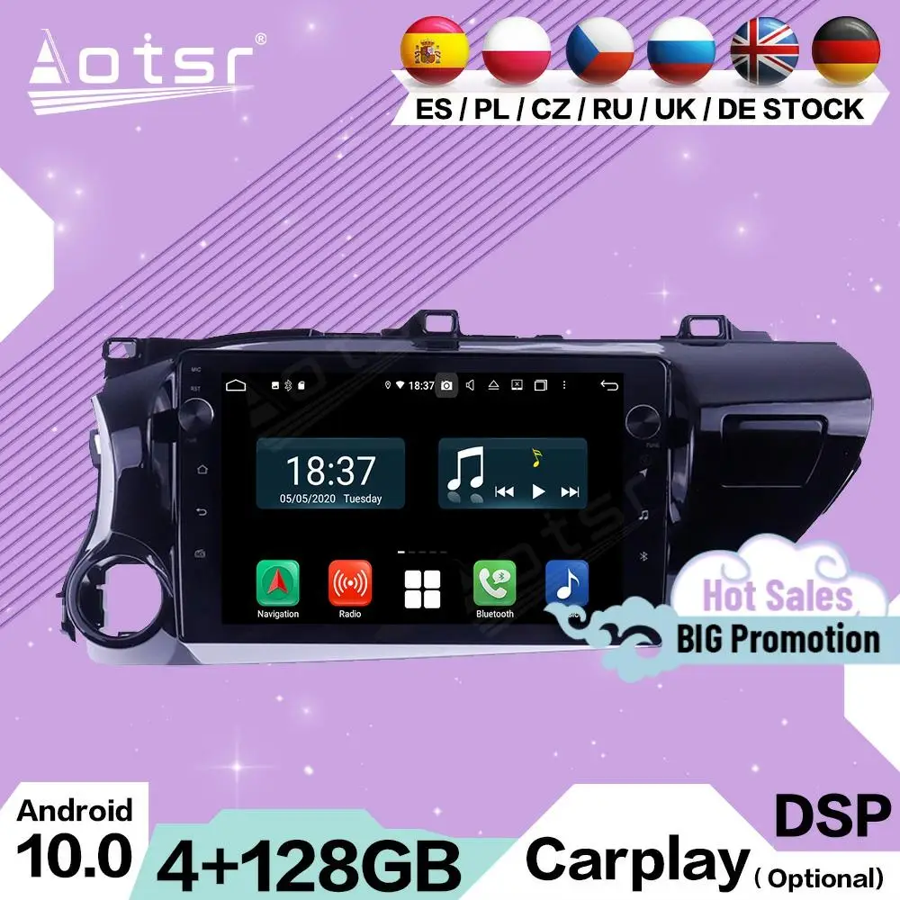 2 Din Carplay Multimedia Stereo Android For Toyota Hilux 2016 2017 2018 GPS Navigation Auto Video Audio Radio Receiver Head Unit
2 Din Carplay Multimedia Stereo Android For Toyota Hilux 2016 2017 2018 GPS Navigation Auto Video Audio Radio Receiver Head Unit