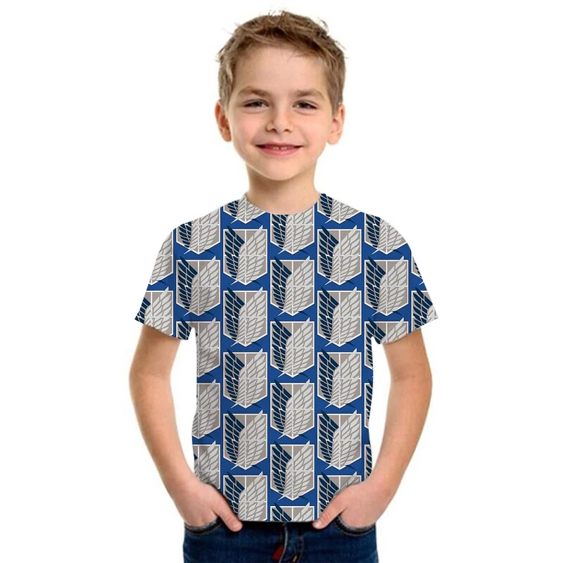 Japanese Anime Attack on Titan T Shirt Children Shingeki No Kyojin Cartoon Titans Attack Graphic Tees Harajuku Children's Tshirt
Japanese Anime Attack on Titan T Shirt Children Shingeki No Kyojin Cartoon Titans Attack Graphic Tees Harajuku Children's Tshirt
