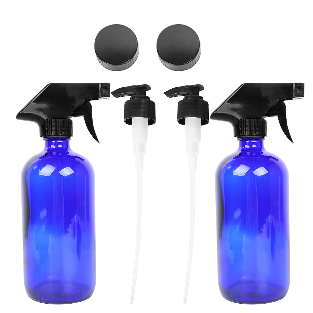 1 Set of Glass Spray Bottle Reusable Subpackaging Bottle Refillble Bottle Cosmetics Container Blue (2Pcs 500ml Bottles, 2Pc Pres
1 Set of Glass Spray Bottle Reusable Subpackaging Bottle Refillble Bottle Cosmetics Container Blue (2Pcs 500ml Bottles, 2Pc Pres