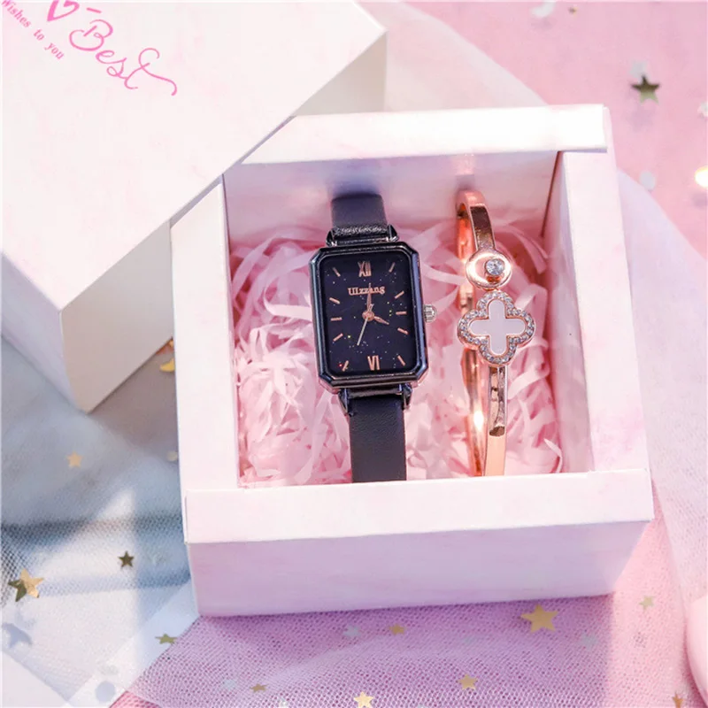 Girls Watch Simple Atmospheric Design Small Retro Small Square Watch Quartz Women's Watch
Girls Watch Simple Atmospheric Design Small Retro Small Square Watch Quartz Women's Watch