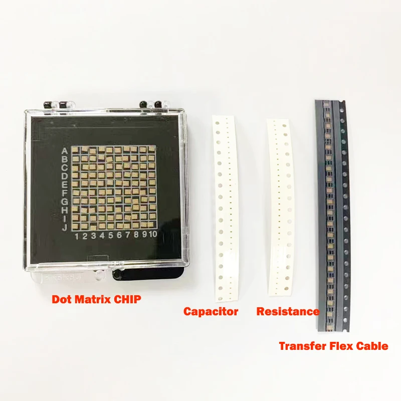 For iPhone 12 11 pro max X XS MAX XR Dot Matrix Set Dot Array Driver IC + Capacitor + Resistance + Transfer Flex Cable Face ID
For iPhone 12 11 pro max X XS MAX XR Dot Matrix Set Dot Array Driver IC + Capacitor + Resistance + Transfer Flex Cable Face ID