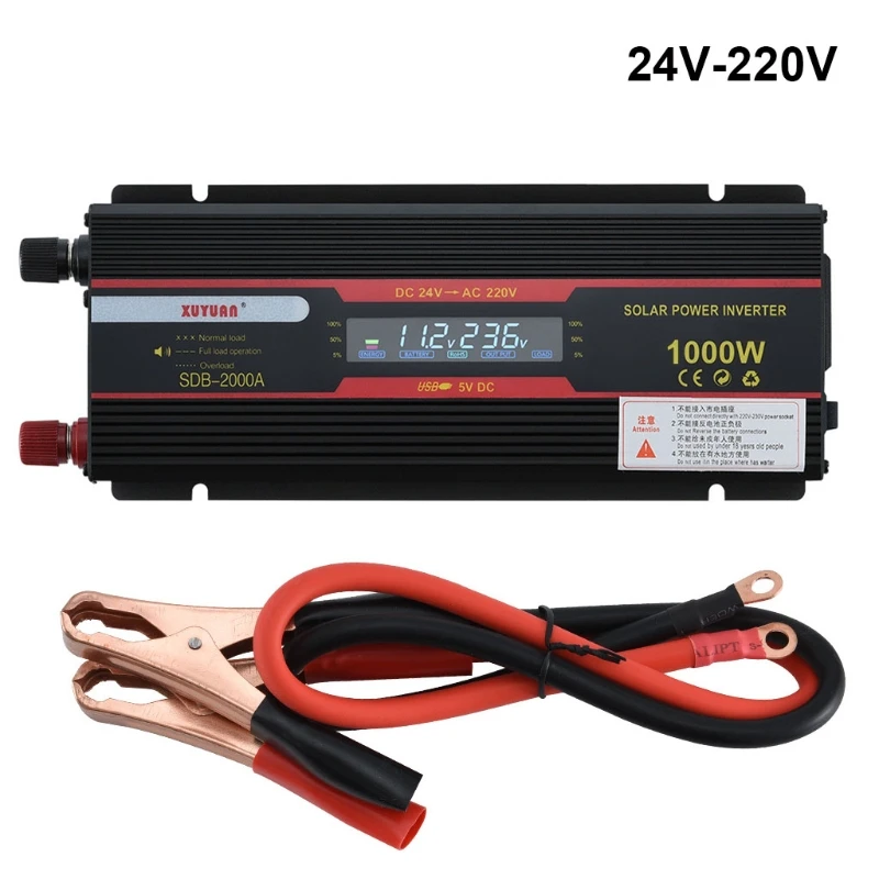 2021 New 1000W Car Inverter DC 12V/24V to AC 110V/220V Voltage Converter with LCD Display
2021 New 1000W Car Inverter DC 12V/24V to AC 110V/220V Voltage Converter with LCD Display