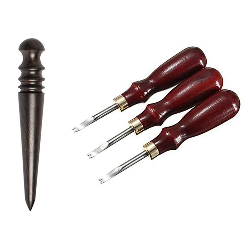 3 Pcs 1.5/1.2/1Mm Edge Leather Beveler Skiving Cutting Tool & 1 Pcs Wooden Leather Burnisher Tool
3 Pcs 1.5/1.2/1Mm Edge Leather Beveler Skiving Cutting Tool & 1 Pcs Wooden Leather Burnisher Tool