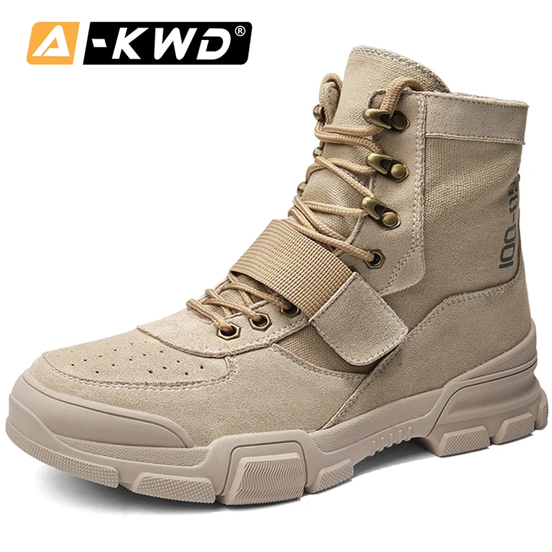 Fashion Leather Shoes Outdoor Boots Man Werkschoenen High TopsAutumn Desert Boots Black Sand Military Boot High Quality Men Boot
Fashion Leather Shoes Outdoor Boots Man Werkschoenen High TopsAutumn Desert Boots Black Sand Military Boot High Quality Men Boot