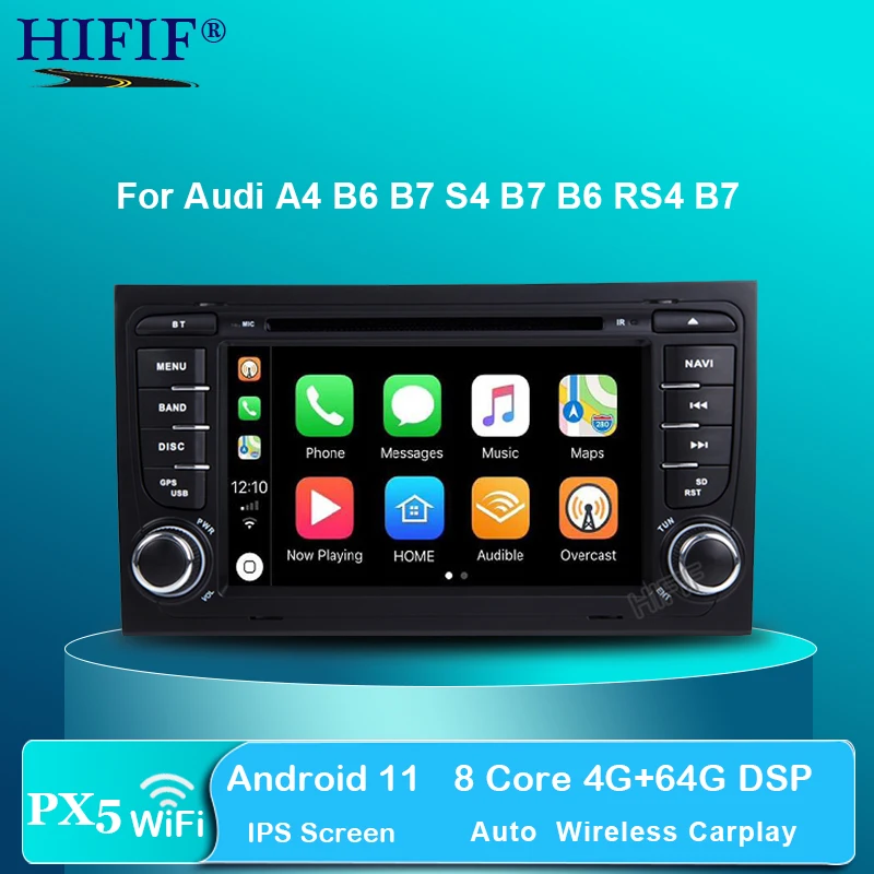 Автомобильный мультимедийный плеер PX5 IPS 2 Din GPS Android 11 DVD Автомобильный плеер для Audi/A4/S4 2002-2008 радио четырехъядерный процессор ОЗУ 4 Гб ПЗУ 32 Гб ...
Автомобильный мультимедийный плеер PX5 IPS 2 Din GPS Android 11 DVD Автомобильный плеер для Audi/A4/S4 2002-2008 радио четырехъядерный процессор ОЗУ 4 Гб ПЗУ 32 Гб ...