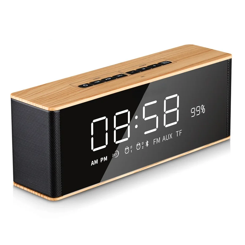 Bluetooth Speaker Digital Alarm Clock Led Display Modern Wireless Call Snooze Function Table Clock Radio Mirror Display Gift
Bluetooth Speaker Digital Alarm Clock Led Display Modern Wireless Call Snooze Function Table Clock Radio Mirror Display Gift