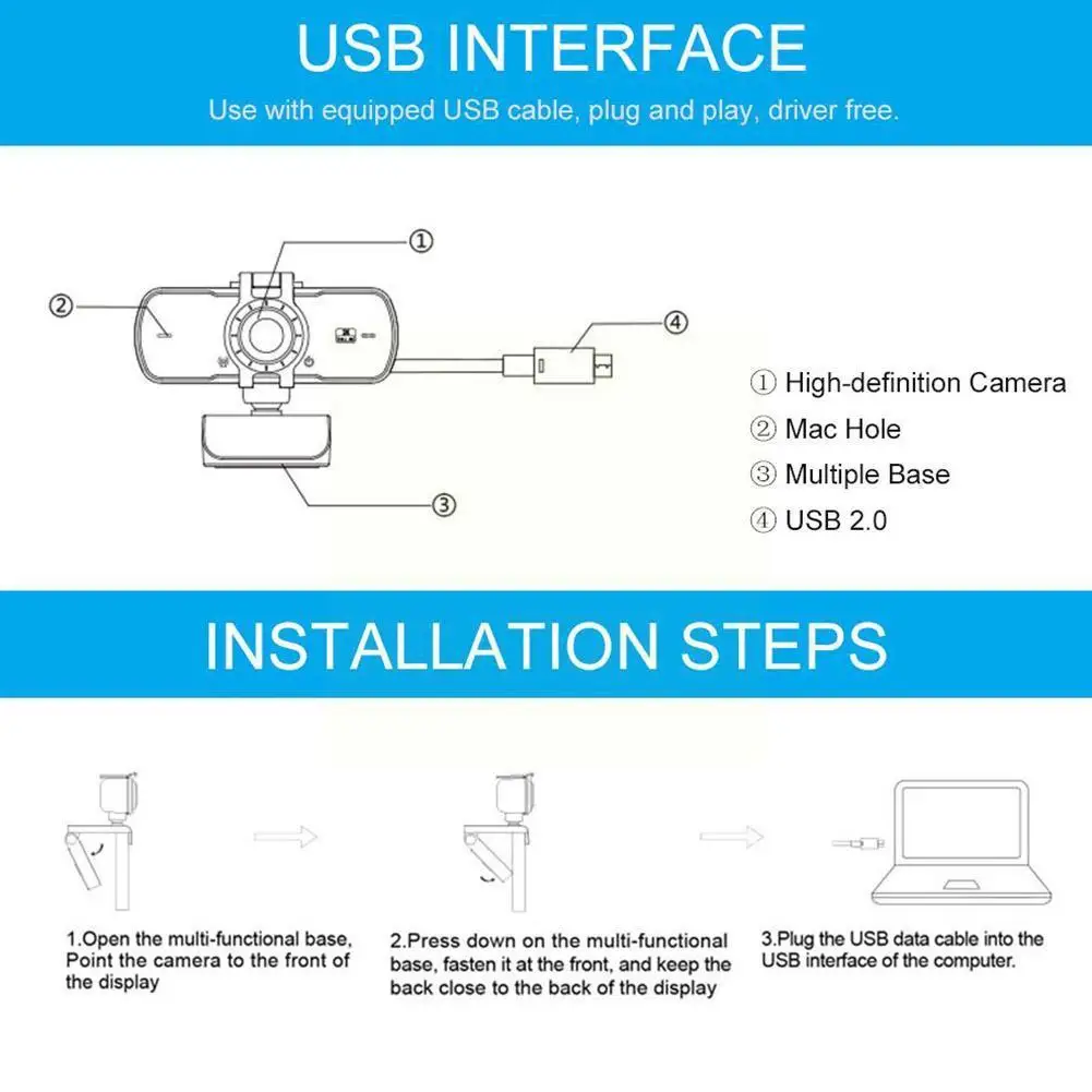 Computer Equipment Web Camera Auto Focus USB Web Camera With For PC Computer Microphone B5B8
Computer Equipment Web Camera Auto Focus USB Web Camera With For PC Computer Microphone B5B8