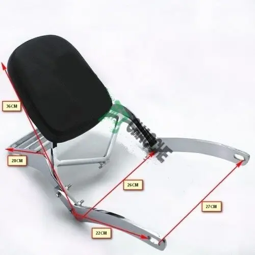 Backrest Sissy Bar Luggage Rack for Yamaha Virago XV125 XV250 Route 66 1988-2011
Backrest Sissy Bar Luggage Rack for Yamaha Virago XV125 XV250 Route 66 1988-2011