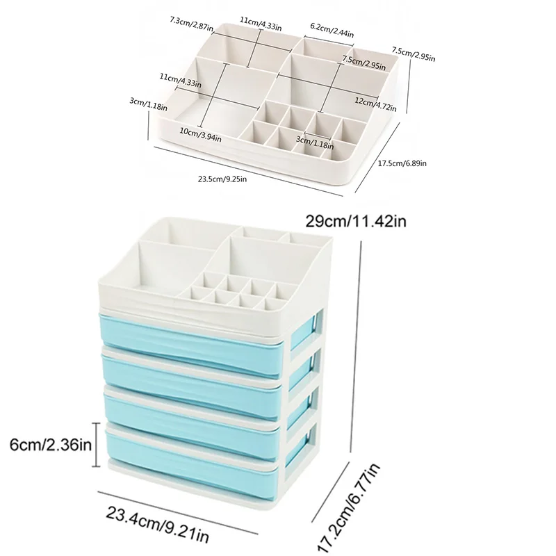 Makeup Organizer Cosmetic Box Case Large Capacity Makeup Storage Box Desktop Cosmetic Drawer Jewelry Nail Polish Container 
Makeup Organizer Cosmetic Box Case Large Capacity Makeup Storage Box Desktop Cosmetic Drawer Jewelry Nail Polish Container
