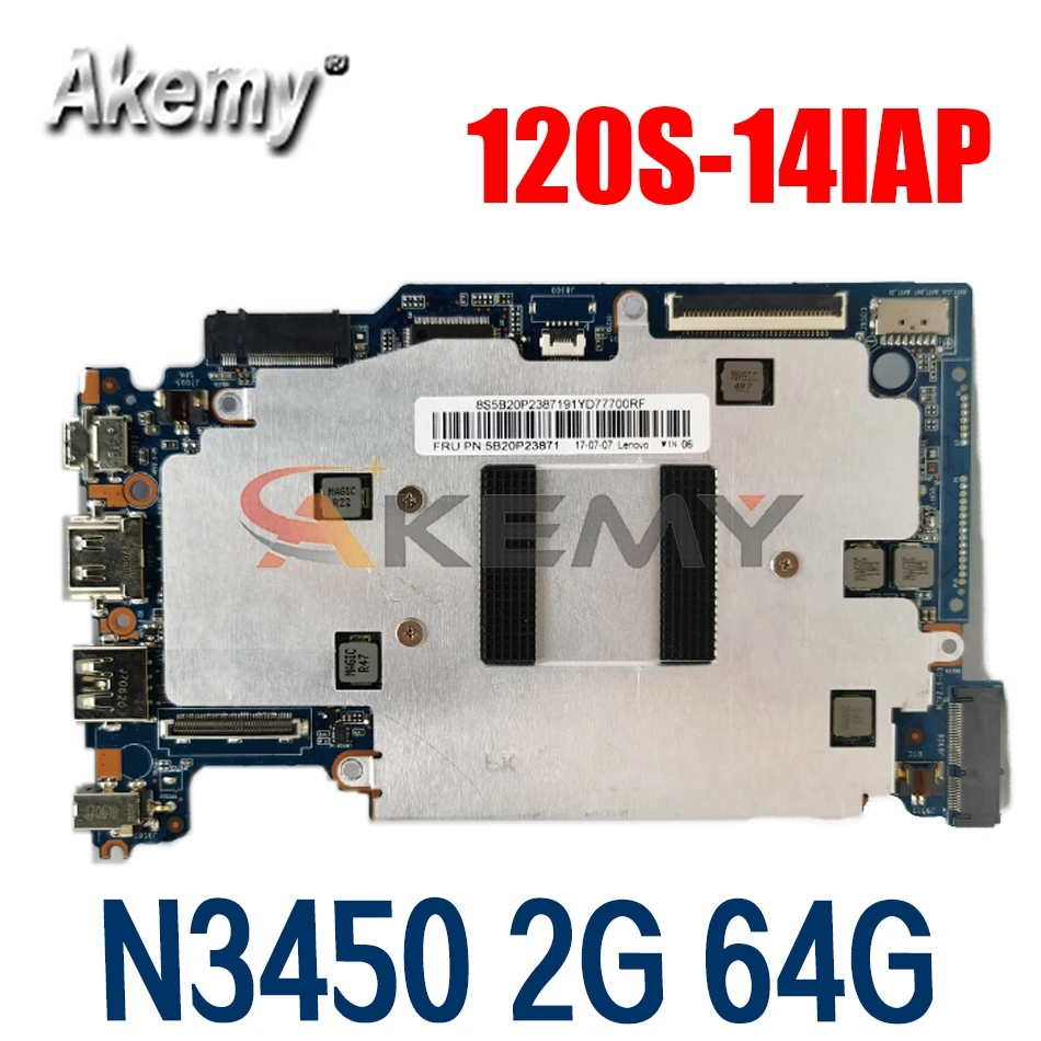 5B20Q55394 системная доска 3450 2 Гб 64 Гб Подлинная для Lenovo IdeaPad 120S-14IAP материнская плата
5B20Q55394 системная доска 3450 2 Гб 64 Гб Подлинная для Lenovo IdeaPad 120S-14IAP материнская плата