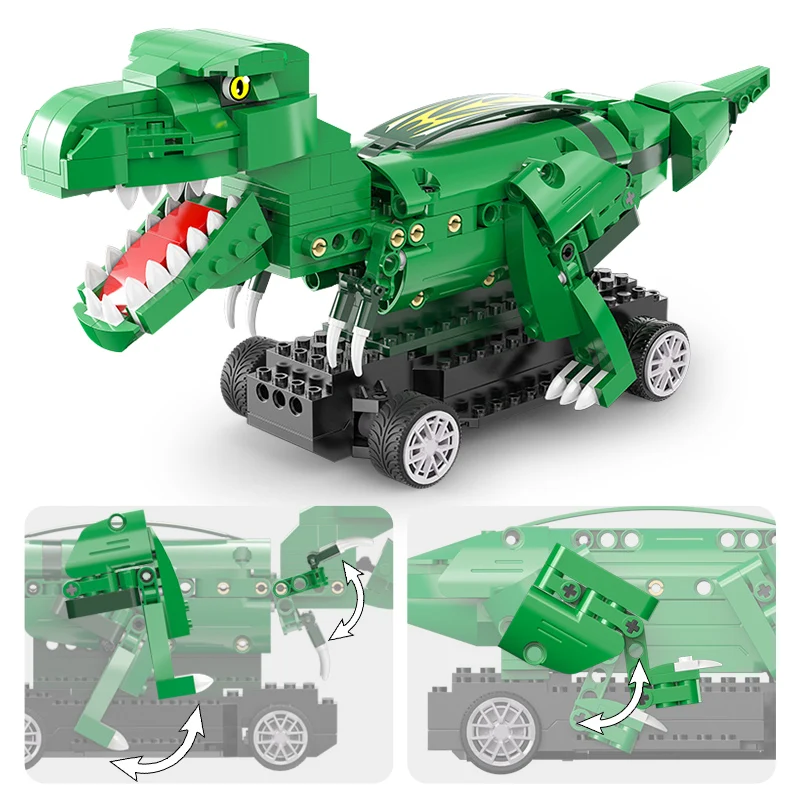 

Cada City Technical Rc Car Tyrannosaurus Triceratops Bricks Jurassic World Dinosaur Building Blocks Toys For Children Gifts