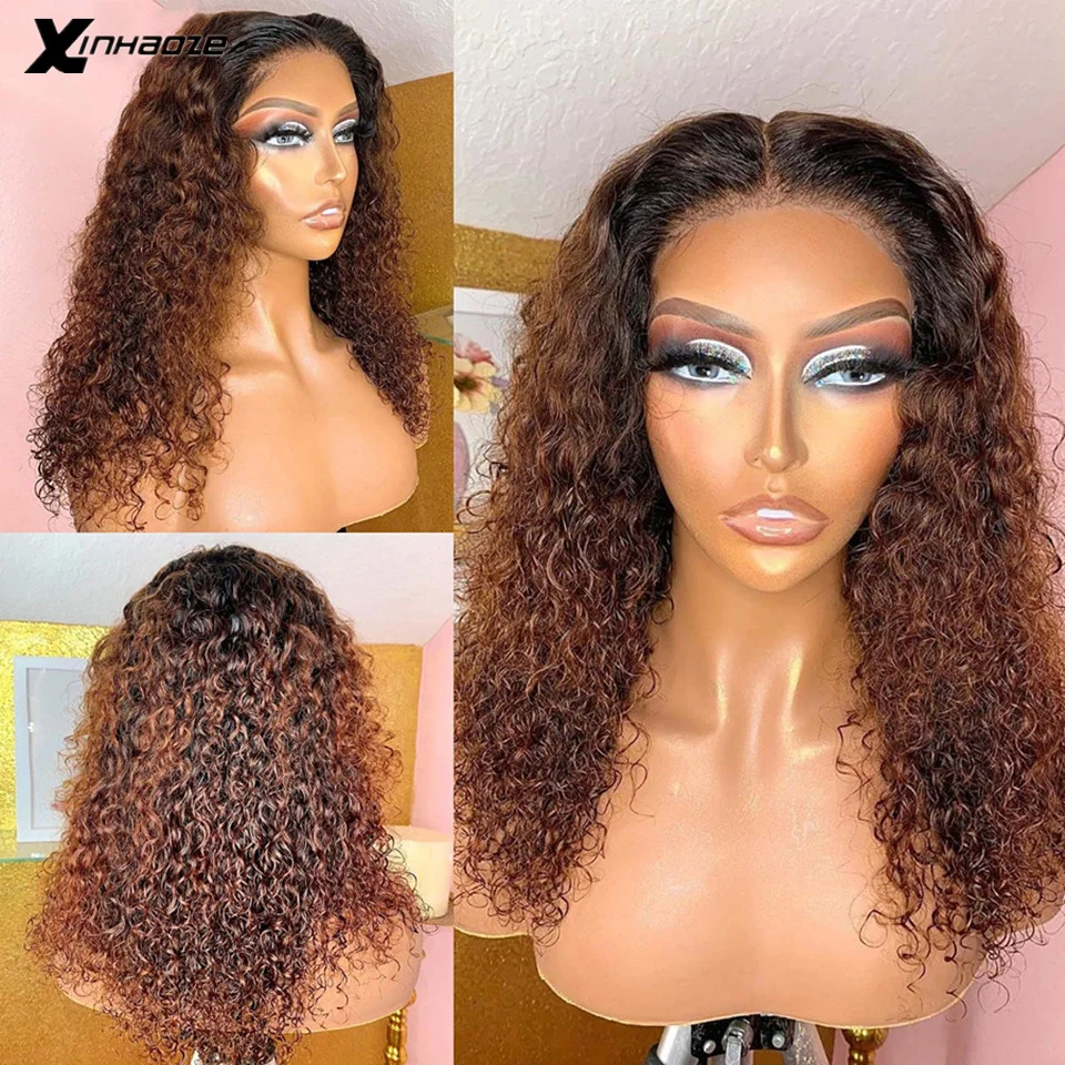 Ombre Brown Deep Curly Human Hair Wig Ombre 180 Density Lace Front Wig 13x6 Human Wigs With Baby Hair Pre Plucked with Baby Hair
Ombre Brown Deep Curly Human Hair Wig Ombre 180 Density Lace Front Wig 13x6 Human Wigs With Baby Hair Pre Plucked with Baby Hair