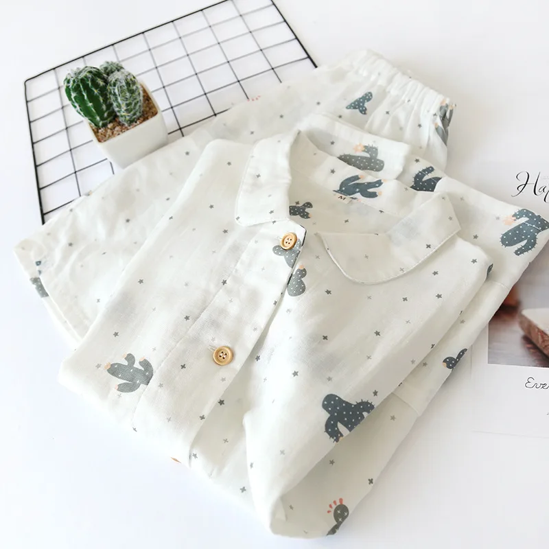 Fdfklak New Cotton Women Sleep Pajamas Set White Print Short Sleeve Tops And Shorts Homewear Summer Women's Clothing
Fdfklak New Cotton Women Sleep Pajamas Set White Print Short Sleeve Tops And Shorts Homewear Summer Women's Clothing