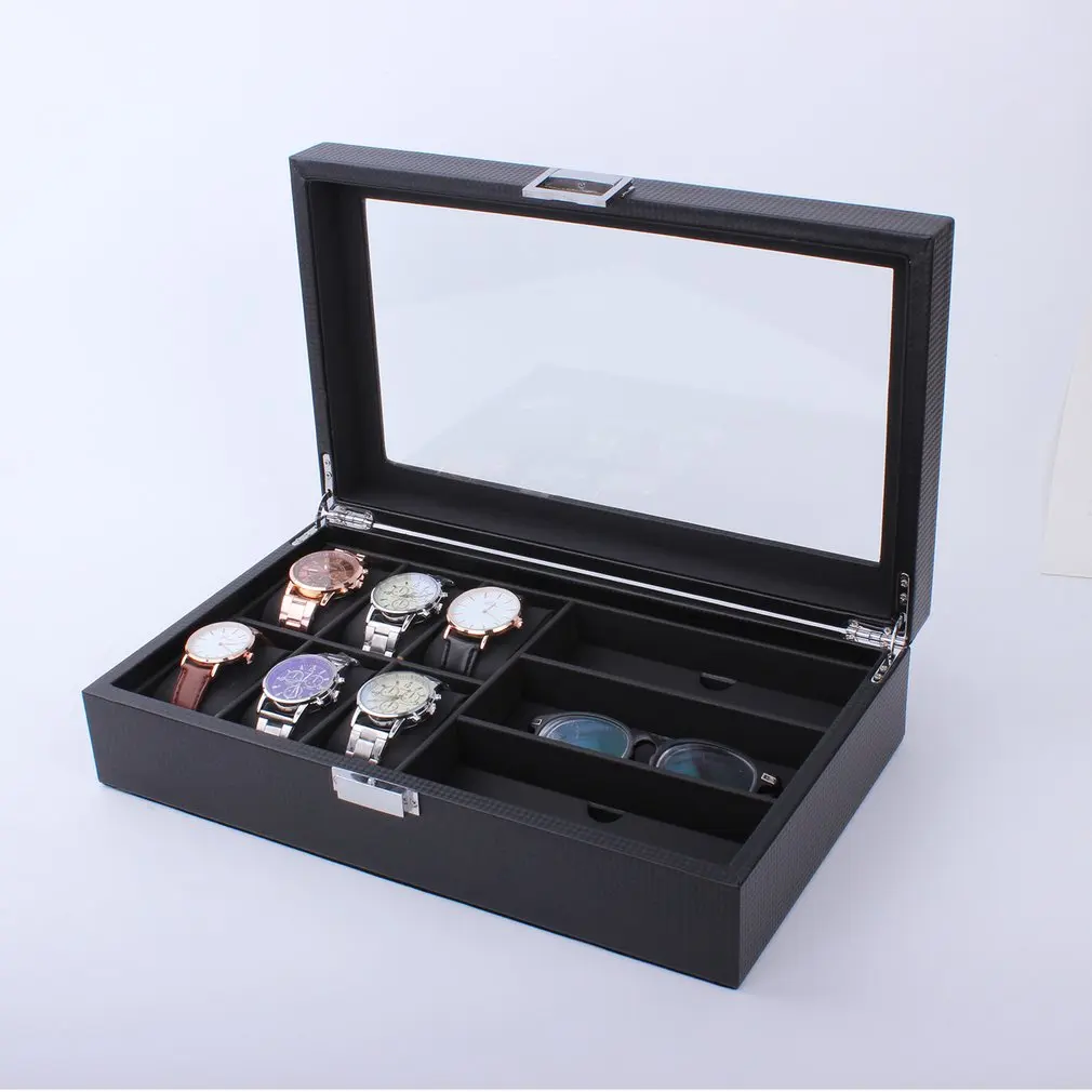 Wooden/Leather 8/10/12 Grids Display Sunglass Case Durable Holder Jewelry Watch Collection Storage Organizer Box Container 2020
Wooden/Leather 8/10/12 Grids Display Sunglass Case Durable Holder Jewelry Watch Collection Storage Organizer Box Container 2020