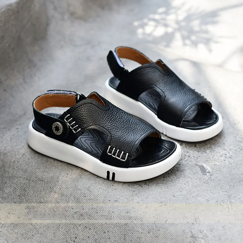 Children's sandals Summer children's leather sandals boys' casual beach shoes breathable soft-soled shoes waterproof baby shoes
Children's sandals Summer children's leather sandals boys' casual beach shoes breathable soft-soled shoes waterproof baby shoes