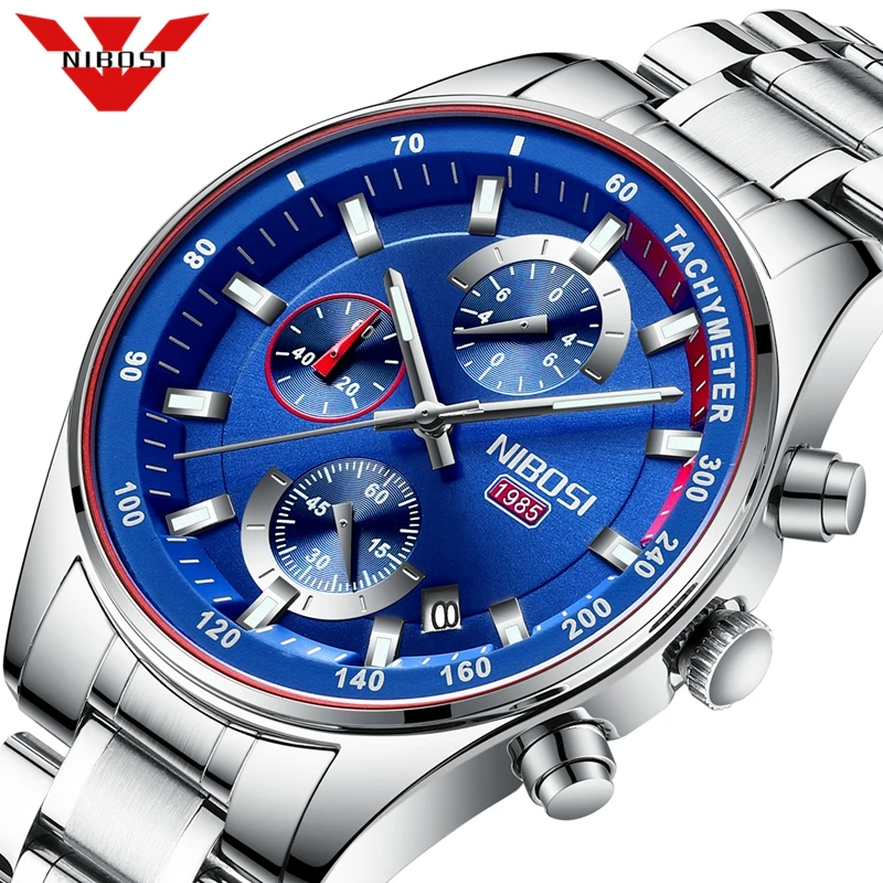 2019 New NIBOSI Blue Casual Mesh Belt Fashion Quartz Watch Mens Watches Top Brand Luxury Waterproof Sport Clock Relogio Masculin
2019 New NIBOSI Blue Casual Mesh Belt Fashion Quartz Watch Mens Watches Top Brand Luxury Waterproof Sport Clock Relogio Masculin