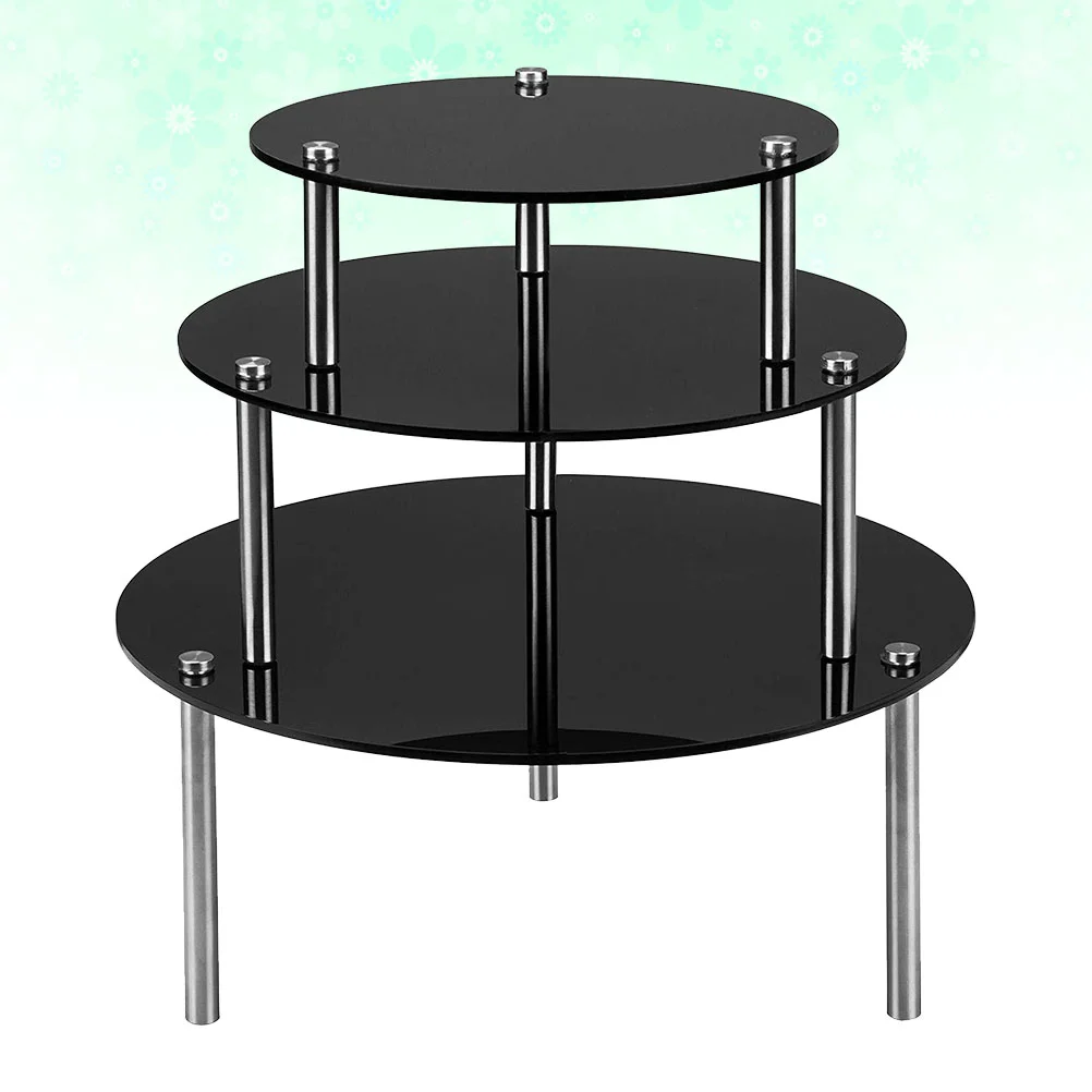 3pcs Round Cake Display Rack Acrylic Dessert Cake Display Rack Shelf for Birthday Wedding Party (Black)
3pcs Round Cake Display Rack Acrylic Dessert Cake Display Rack Shelf for Birthday Wedding Party (Black)